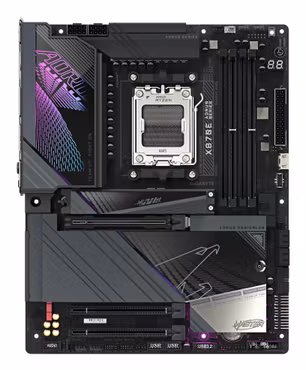 GIGABYTE X870E AORUS MASTER Motherboard - Supports AMD Ryzen 9000 CPUs, 16+2+2 Phases Digital VRM, up to 8600MHz DDR5 (OC), 3xPCIe 5.0 + 1xPCIe 4.0, Wi-Fi 7, 5GbE LAN, USB 4