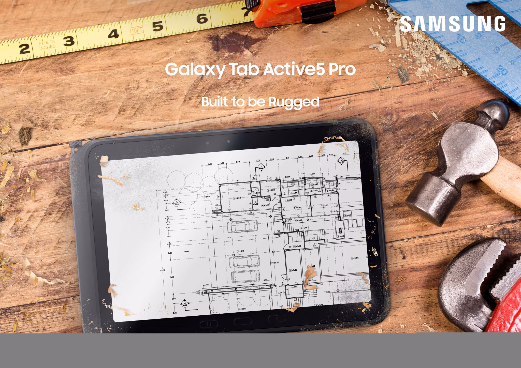 Samsung Galaxy Tab Active5 Pro Enterprise Edition 10.1"  8GB 256GB Svart Grön