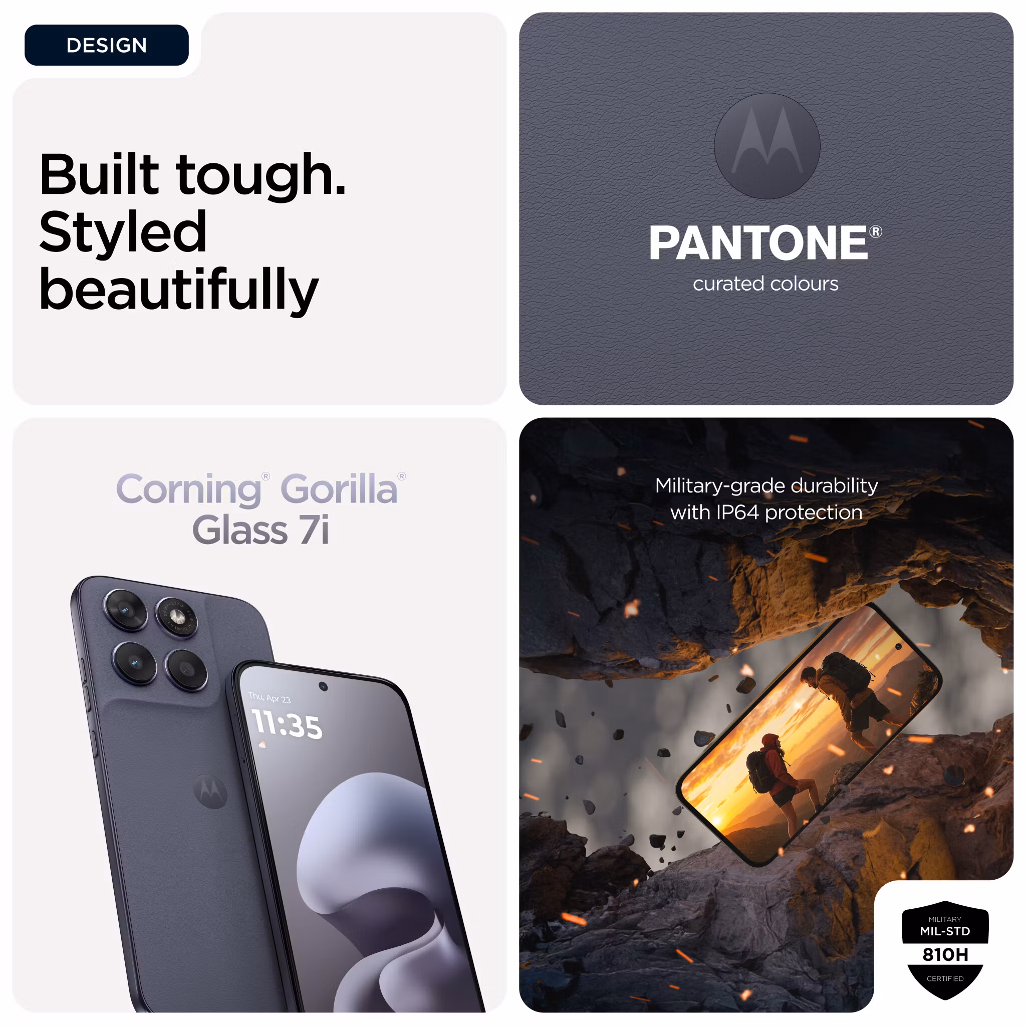 Motorola moto g67 6.8" 5G 4GB 128GB Grå