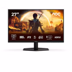 AOC Gaming Q27G42XE 27" Fast IPS 2560 x 1440 (2K) HDMI 180Hz Gamingskärm