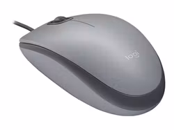 Logitech M110 Silent Optisk Mus med Sladd Grå
