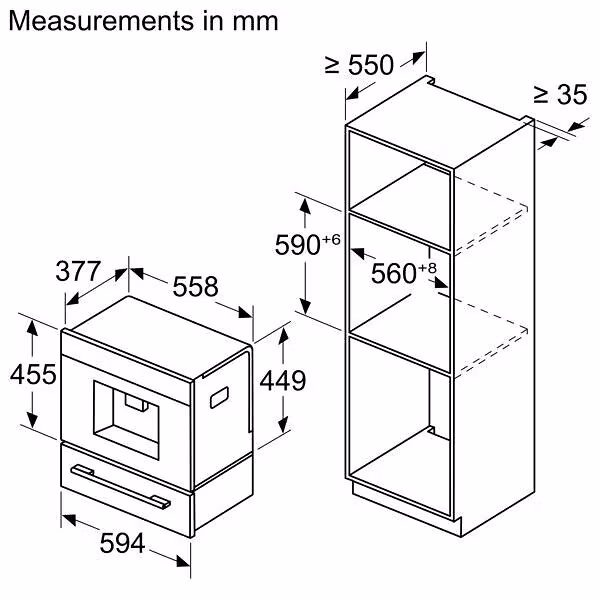 Siemens iQ700 CT718L1B0 Automatisk kaffemaskin Svart