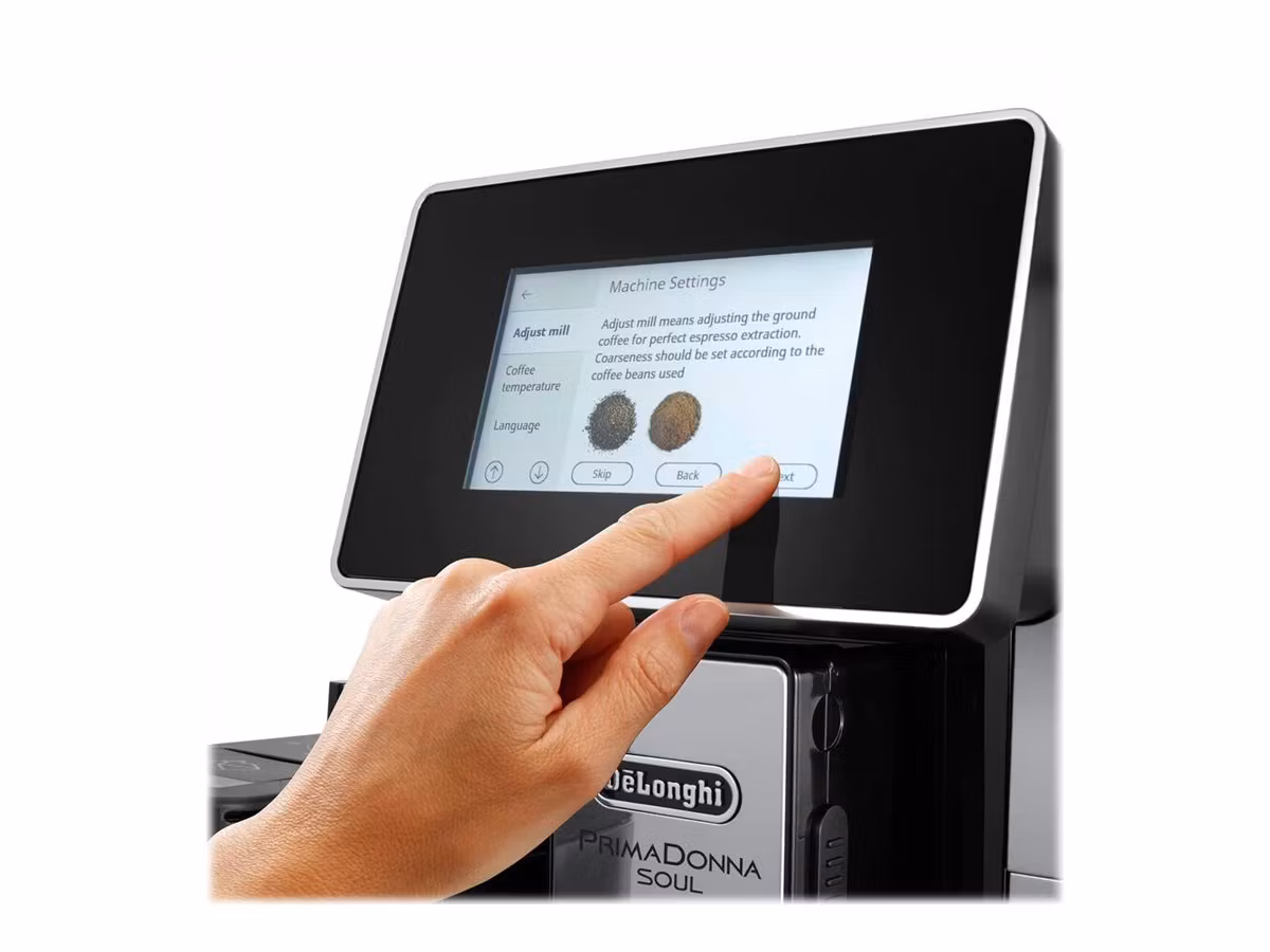 De'Longhi PrimaDonna Soul ECAM610.55.SB Automatisk kaffemaskin Silver Svart