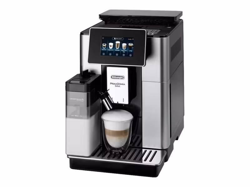 De'Longhi PrimaDonna Soul ECAM610.55.SB Automatisk kaffemaskin Silver Svart