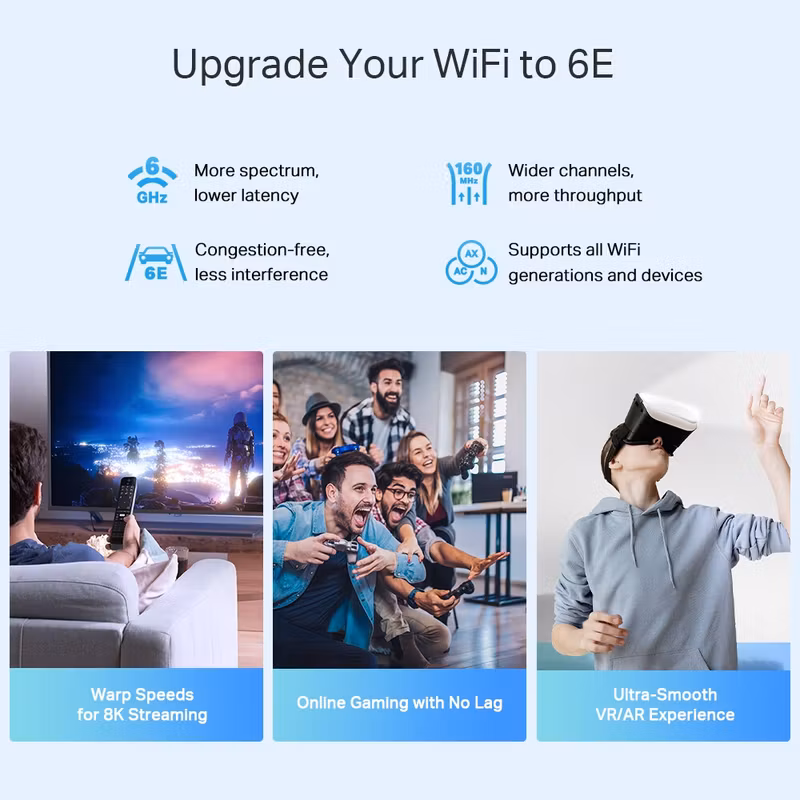 TP-Link Deco XE75 Pro V1 Wi-Fi 6E System 3-pack Router