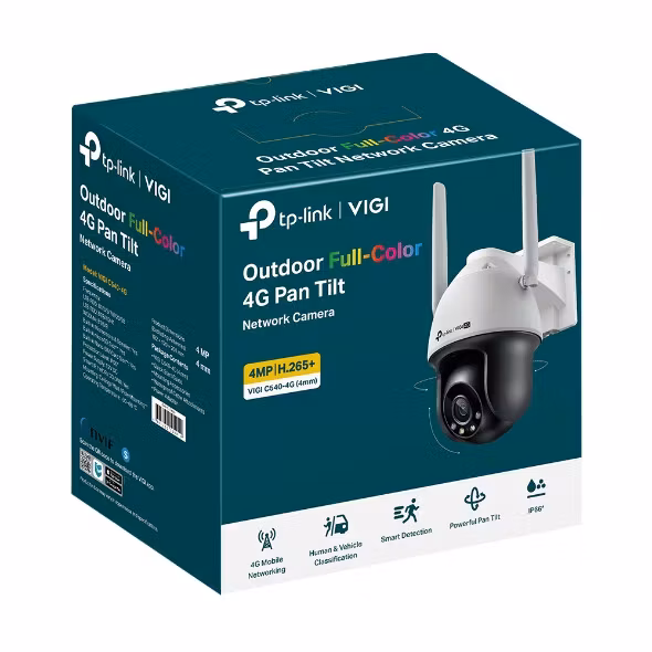 TP-Link VIGI C540-4G Turret IP security camera Indoor & outdoor 2560 x 1440 pixels Ceiling/wall