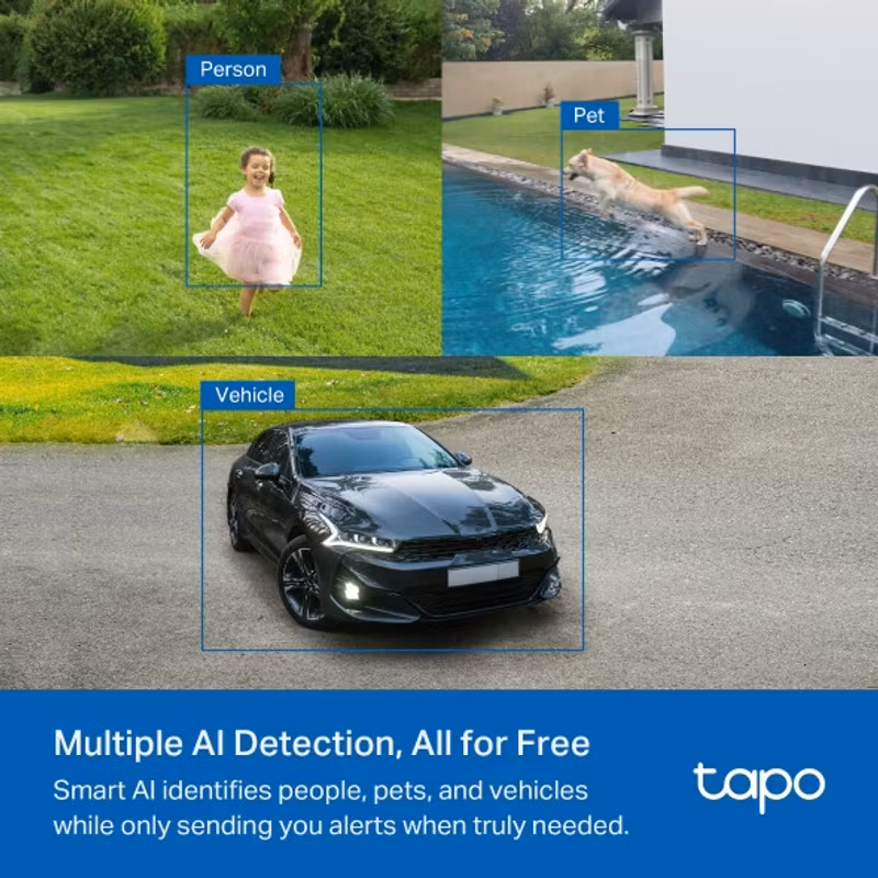 Tapo C425 KIT Tapo Smart Trådlös Övervakningskamera med Solpanel