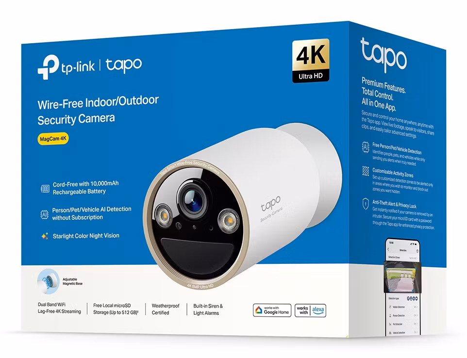 TP-Link Tapo C460 4K UHD (3840x2160) Övervakningskamera Inomhus/Utomhus