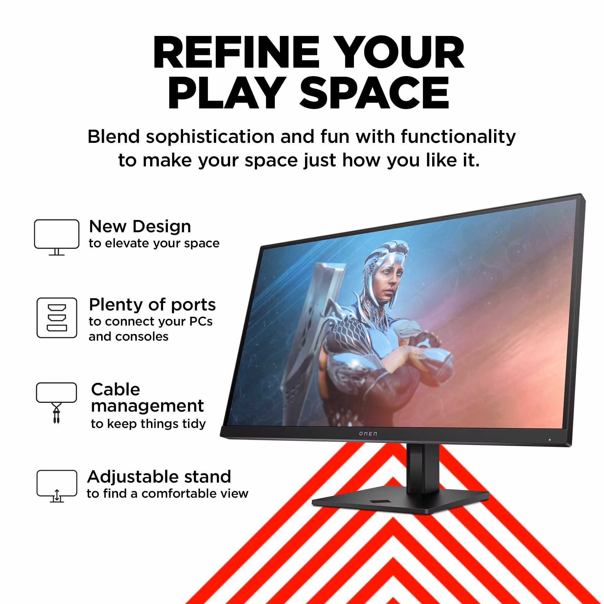 OMEN by HP 27 27" 1920 x 1080 FHD 165Hz Gamingmonitor