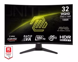MSI MAG 325CQF 31.5" Rapid VA Wide Quad HD Monitor