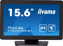 iiyama ProLite T1633MSC-B1 computer monitor 39.6 cm (15.6") 1920 x 1080 pixels Full HD LCD Touchscreen Black