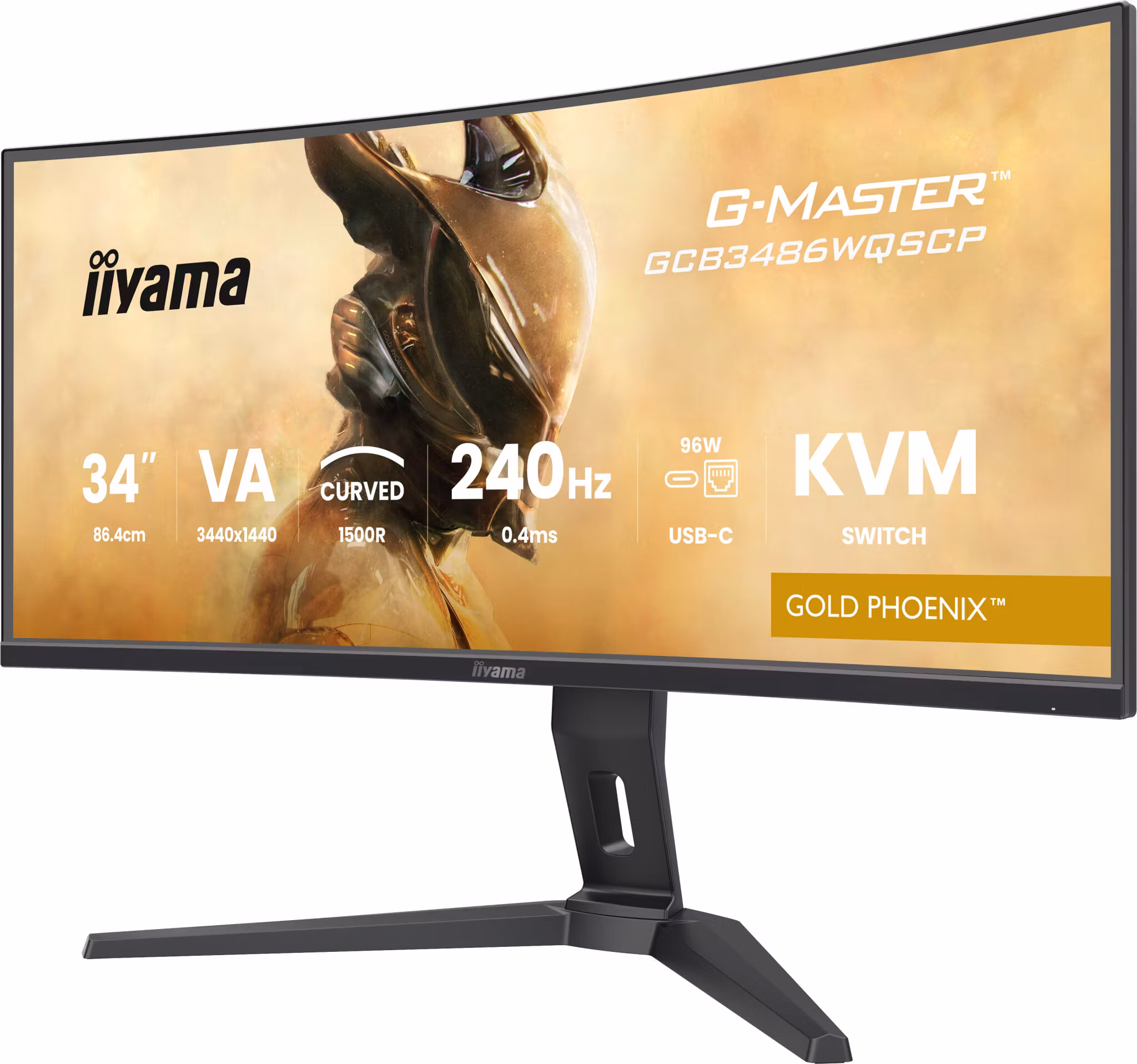 iiyama G-MASTER Gold Phoenix GCB3486WQSCP-B1 34" UltraWide Quad HD Gamingskärm