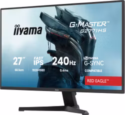 iiyama G-MASTER Red Eagle G2771HS-B1 27" Fast IPS  1920 x 1080 pixels Full HD Gamingskärm