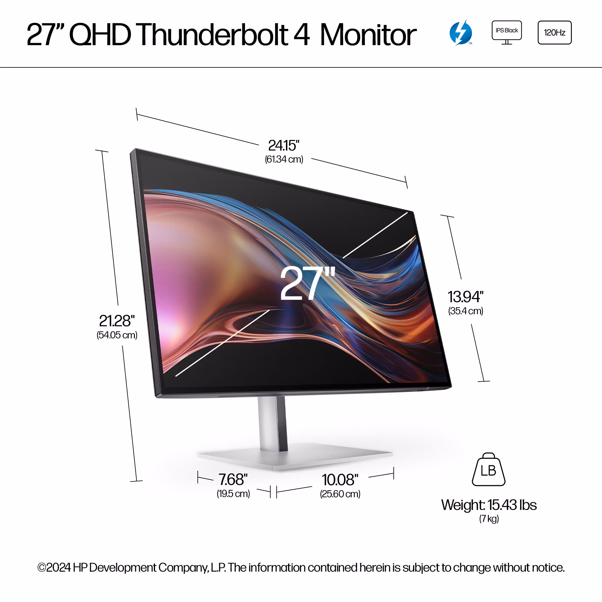 HP 727pu 27" IPS Black 2560 x 1440 (2K) LED Gamingmonitor