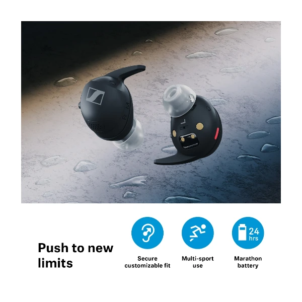 Sennheiser Momentum Sport True Wireless Svart
