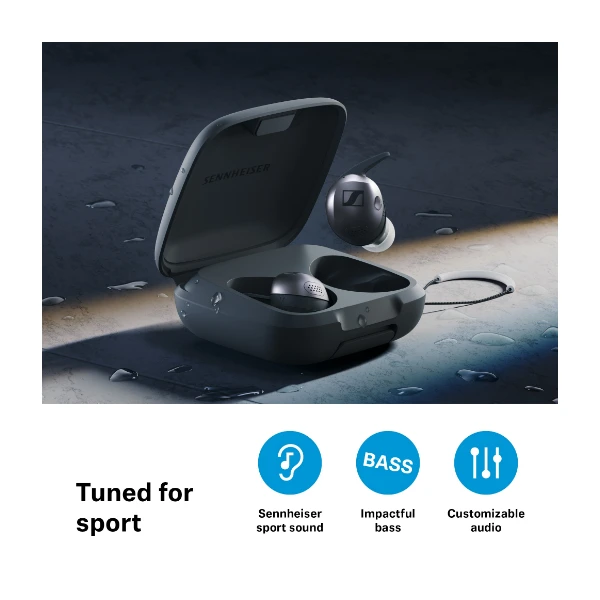 Sennheiser Momentum Sport True Wireless Svart