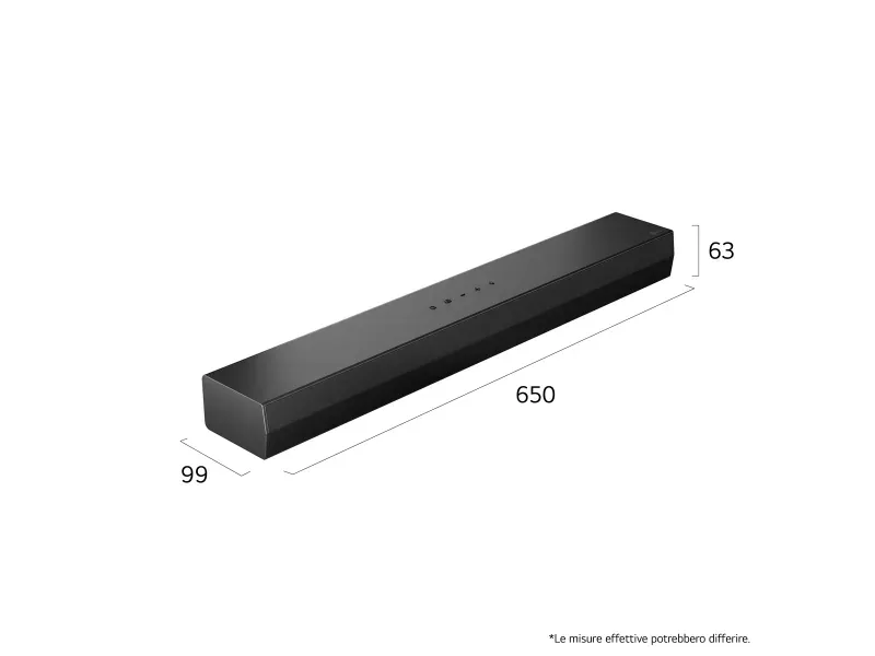 LG S20A 2.0-kanal Soundbarsystem Trådlös Svart