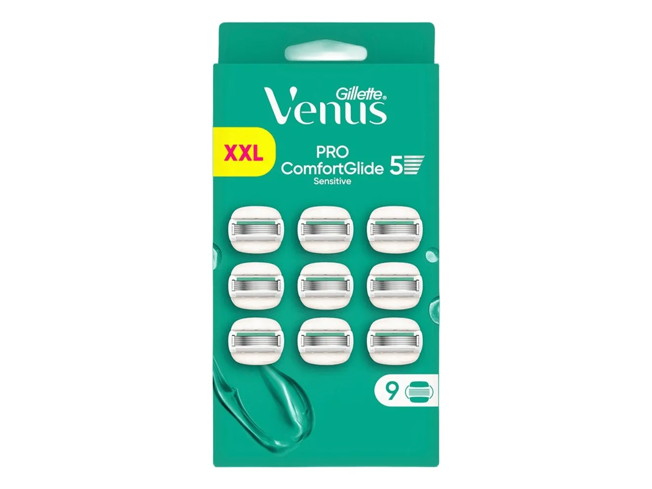Gillette Venus Pro ComfortGlide Sensitive rakblad 9-pack