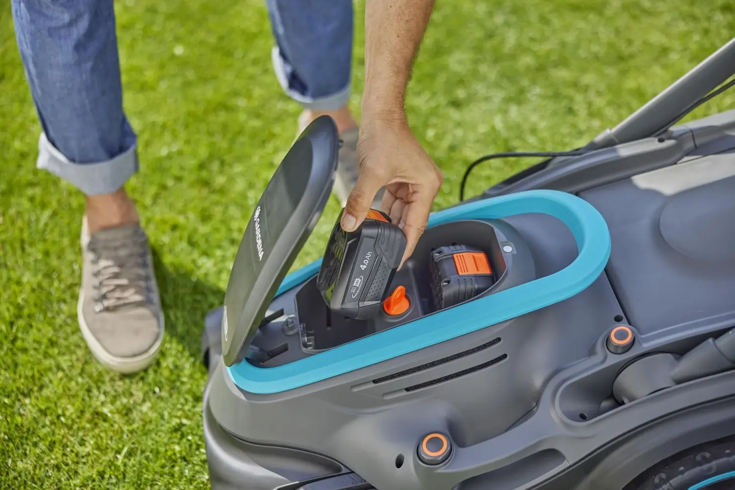 Gardena PowerMax Duo 46/36V Set (1x4.0Ah) Gräsklippare med batteri