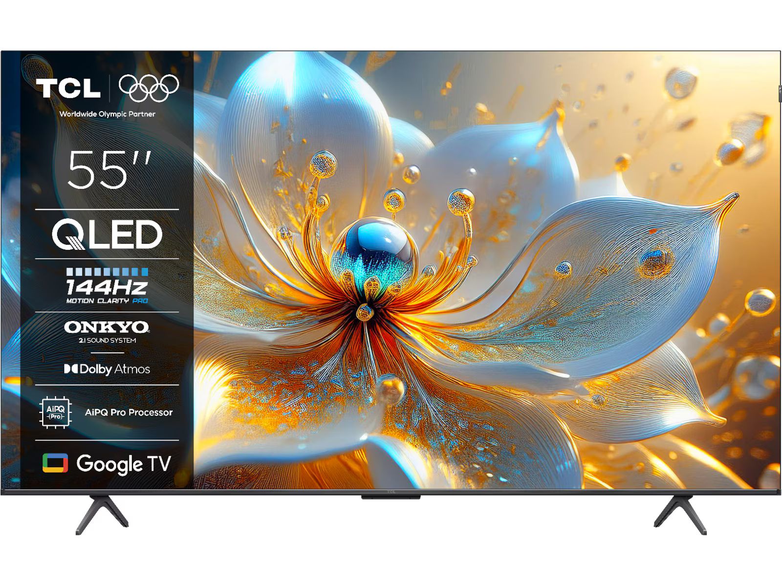 TCL 55T8C 55" 4K Ultra HD Smart TV Wi-Fi QLED Google TV