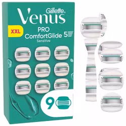 Gillette Venus Pro ComfortGlide Sensitive rakblad 9-pack