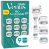 Gillette Venus Pro ComfortGlide Sensitive rakblad 9-pack