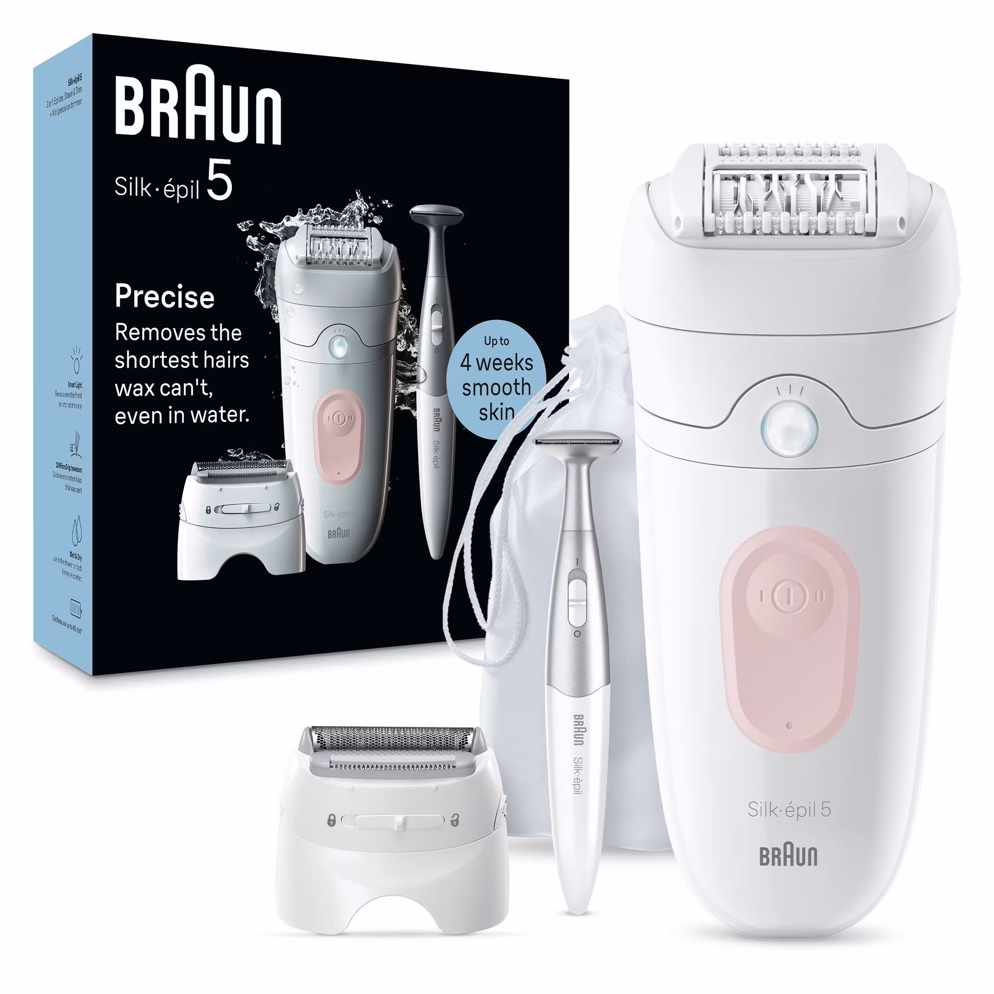 Braun Silk-épil 5 SE5-230 Epilator Vit/Rosa
