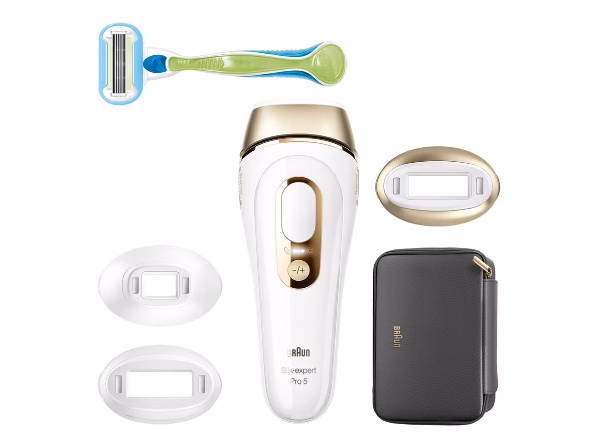 Braun Silk-expert Pro 5 PL5242 IPL Hårborttagare Vit/Guld