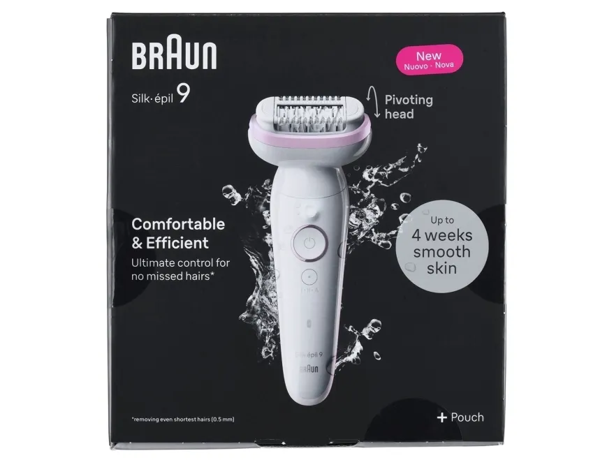 Braun Silk-épil 9 9-000 Epilator Vit/Rosa