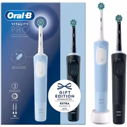 Oral-B Vitality Pro DUO D103 Eltandborste Svart/Blå