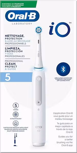Oral-B iO 5 Laboratory Professional Eltandborste Vit