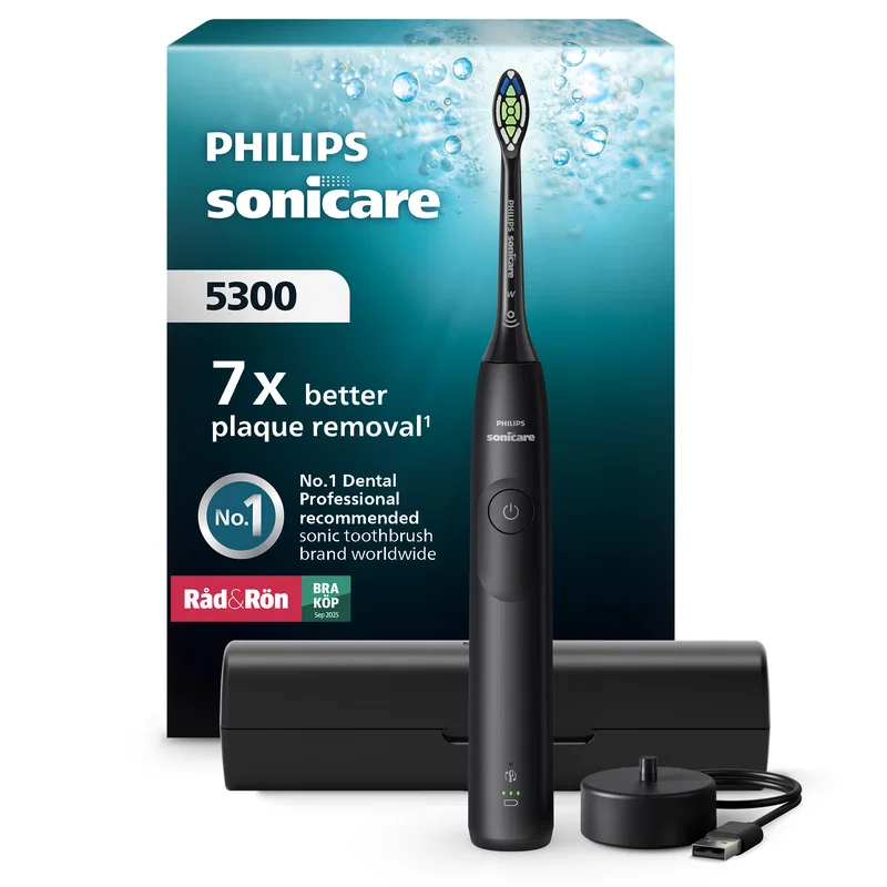 Philips Sonicare 5300 HX7101/02 Eltandborste Svart