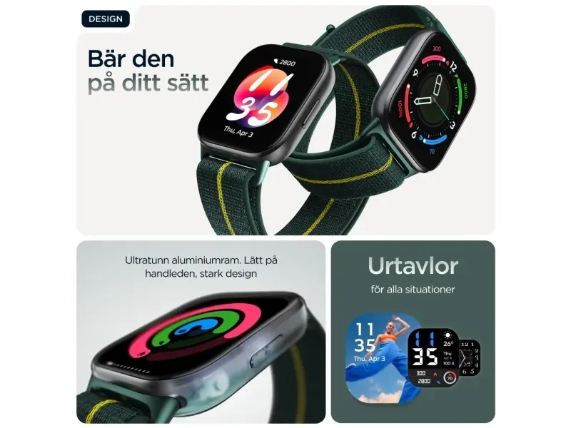Motorola Moto Watch Fit Smartwatch Grön