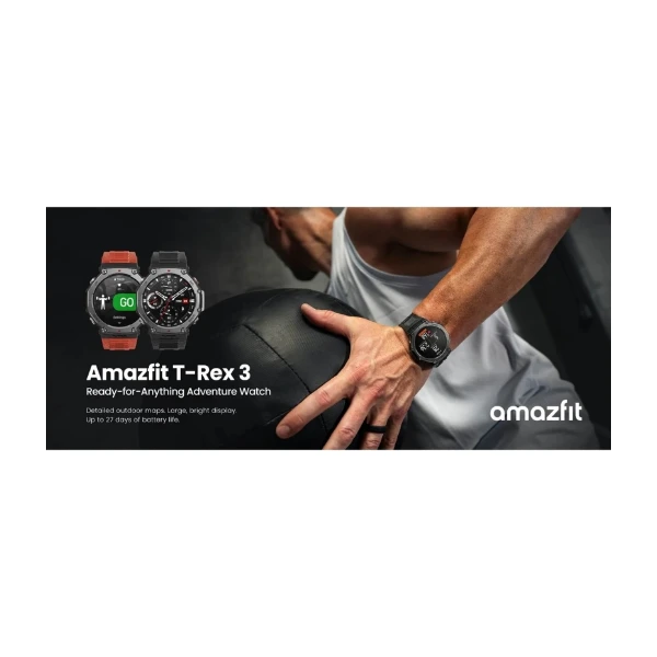 Amazfit T-Rex 3 SmartWatch Svart Grå