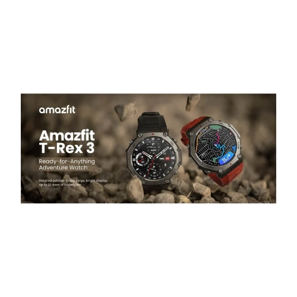 Amazfit T-Rex 3 SmartWatch Svart Grå