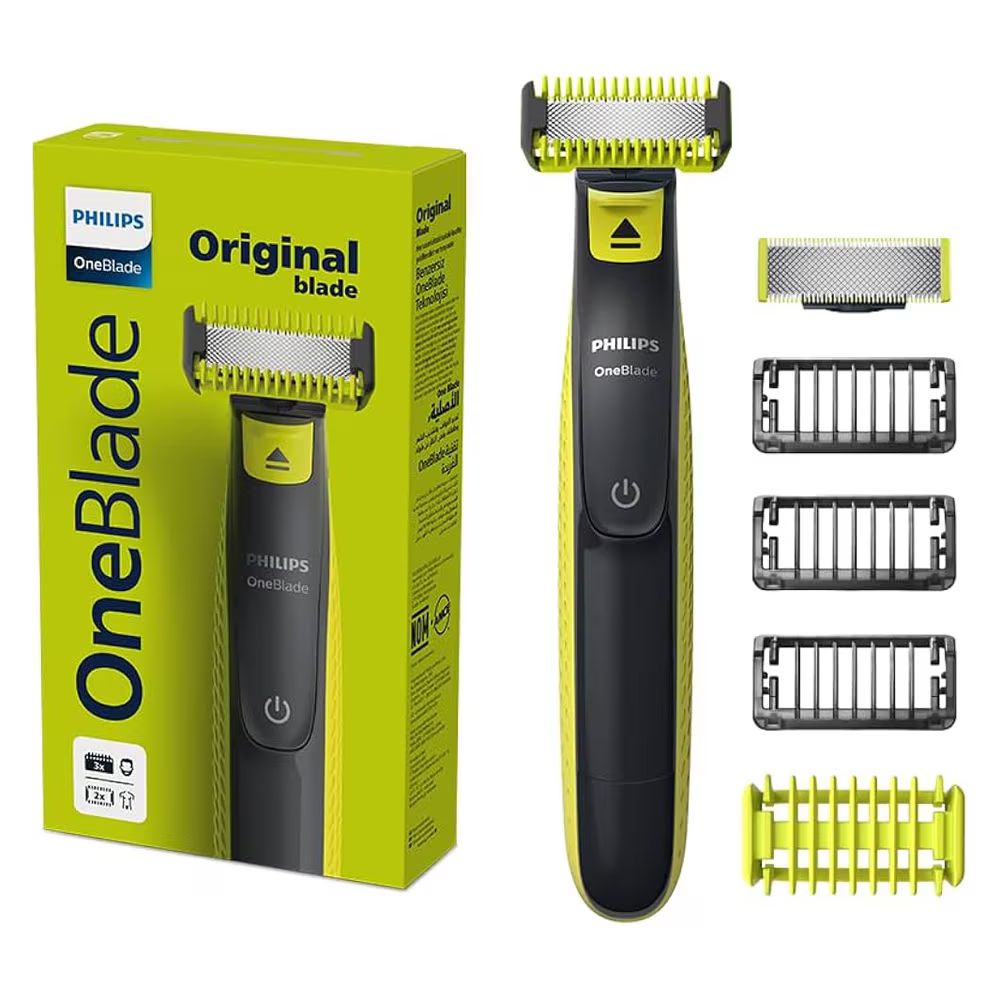 Philips Norelco OneBlade QP2824/10 Hybritrimmer och Rakapparat Grå/Lime