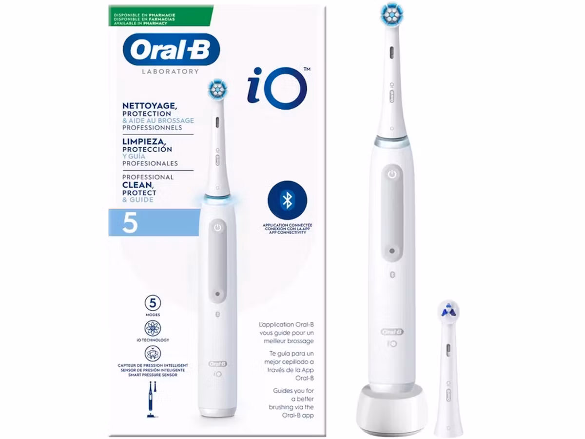 Oral-B iO 5 Laboratory Professional Eltandborste Vit