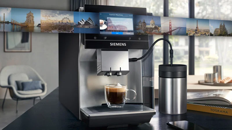 Siemens EQ.700 TP715D01 Helautomatisk kaffemaskin 2,4L Grå