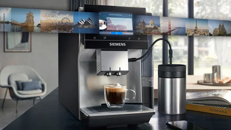 Siemens EQ.700 TP715D01 Helautomatisk kaffemaskin 2,4L Grå
