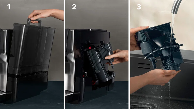 Siemens EQ.700 TP715D01 Helautomatisk kaffemaskin 2,4L Grå
