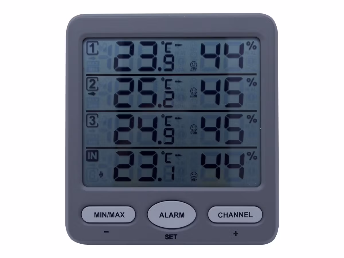 TFA Klima-Monitor Termo/Hygrometer Digital Grå