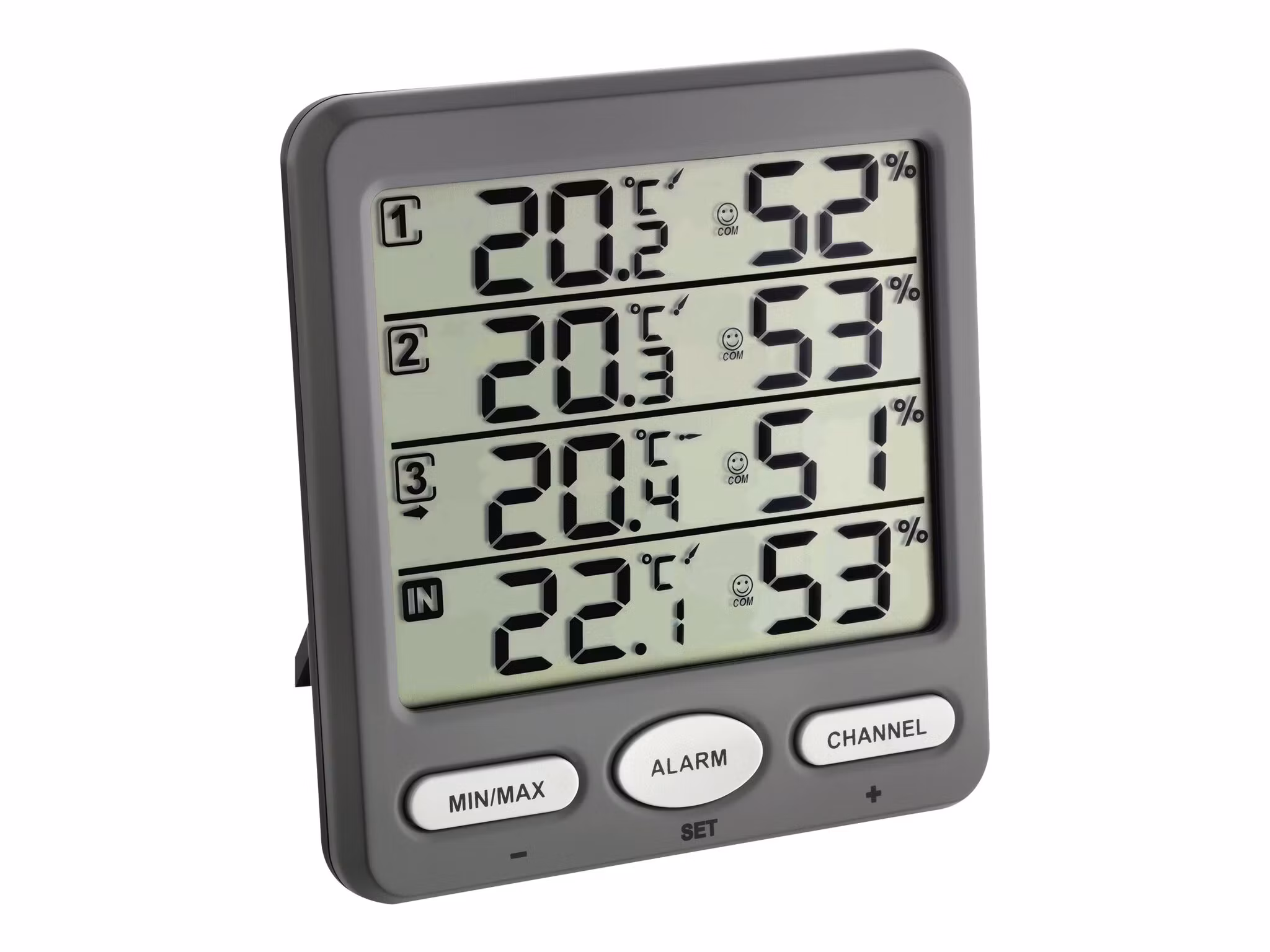 TFA Klima-Monitor Termo/Hygrometer Digital Grå
