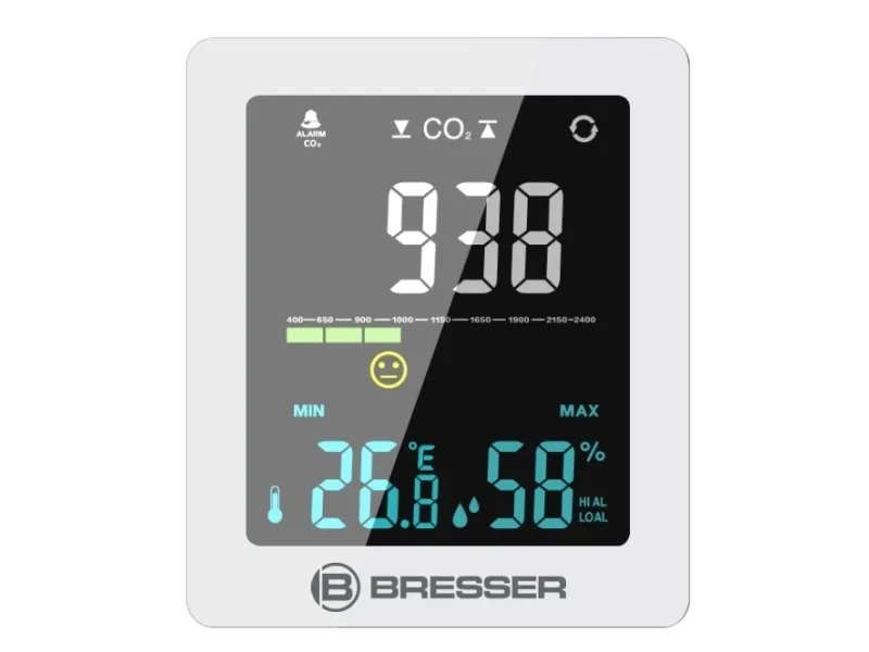 Bresser Smile Termo-hygro-CO2 Mätare Vit