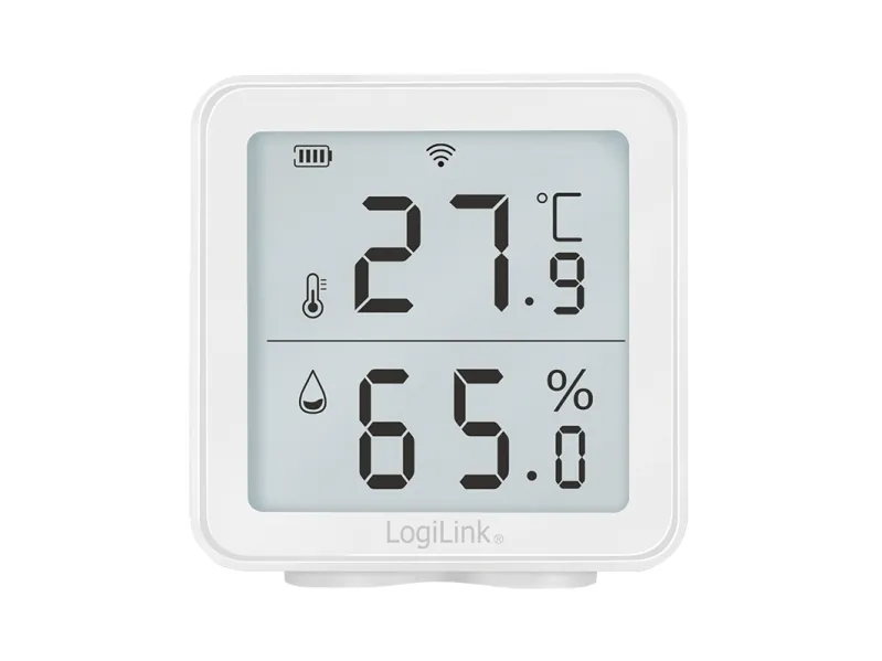 LogiLink Smart Termo och hygrometer trådlös Vit