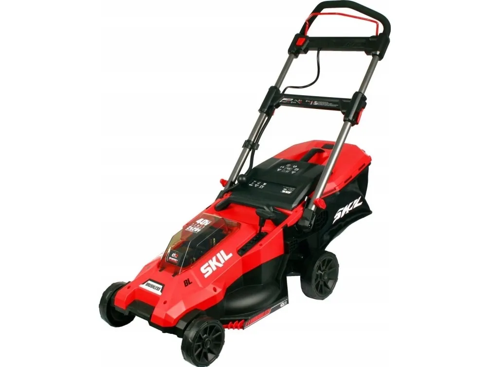 Skil GM1E0140BA Batteridriven Gräsklippare 43 cm Skärbredd Inkl 2 Batterier och Laddare