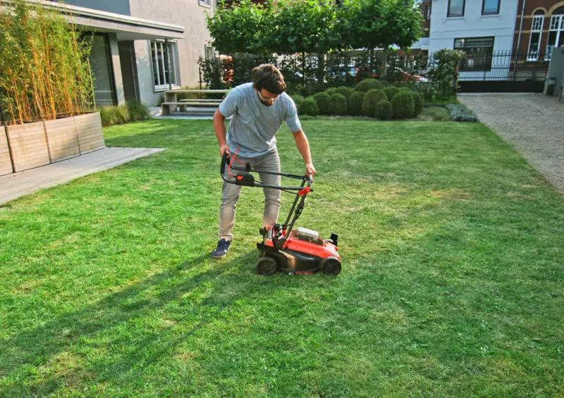 Skil Batteridriven gräsklippare Sladdlös inkl Batterier och Laddare 34 cm