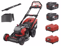 Skil GM1E0151BA Gräsklippare Elektrisk 46 cm Skärbredd inkl. 2x4Ah batterier och laddare