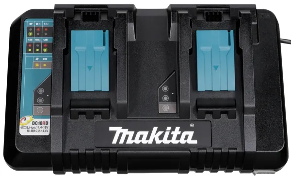 Makita Snabb Dubbelladdare för 2 x 14,4V / 18V LXT-batterier