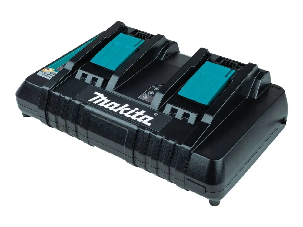Makita Snabb Dubbelladdare för 2 x 14,4V / 18V LXT-batterier