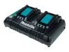 Makita Snabb Dubbelladdare för 2 x 14,4V / 18V LXT-batterier